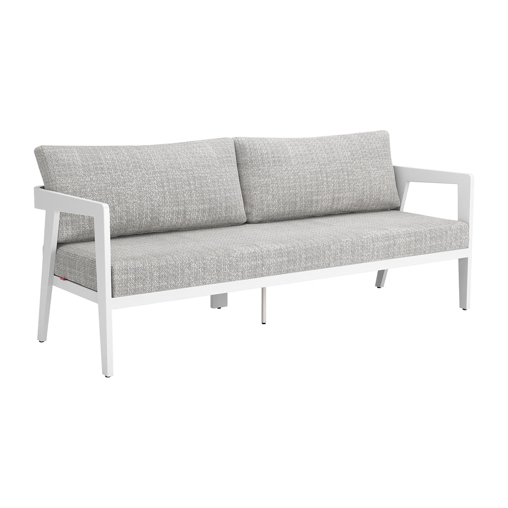 Sofá de Terraza para Hotel 3 Plazas - ZUO ROCCIA - Gris - Asiento y Respaldo Tapizados con Tela para Exterior - 704260 - Zuo - NOGAL BEAT - Sofá de Terraza
