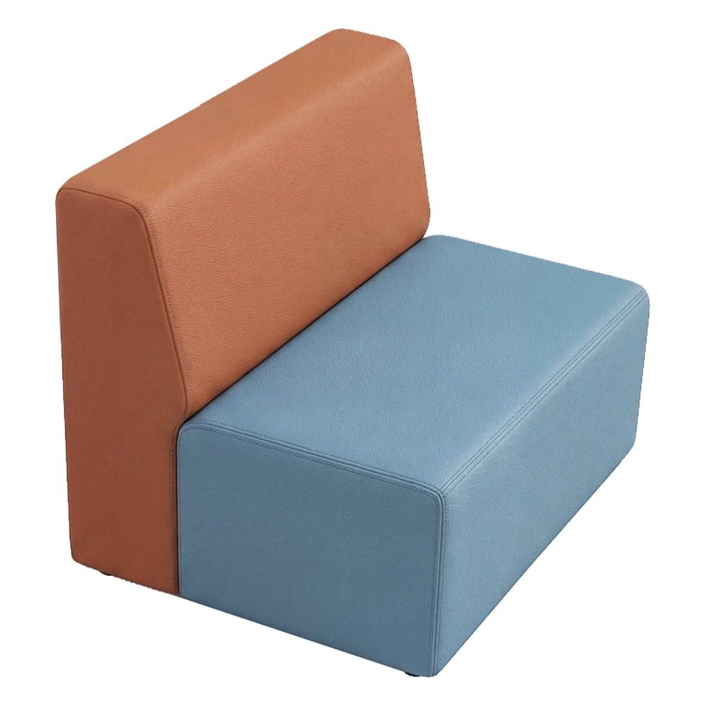Sofá Doble Lineal para Sala de Espera - GEBESA FOMCORE ARMLESS - Frente 70 cm - Alto 58 cm - Tapizado - GFCA017282023 - GEBESA - NOGAL BEAT - Sillón Ocasional