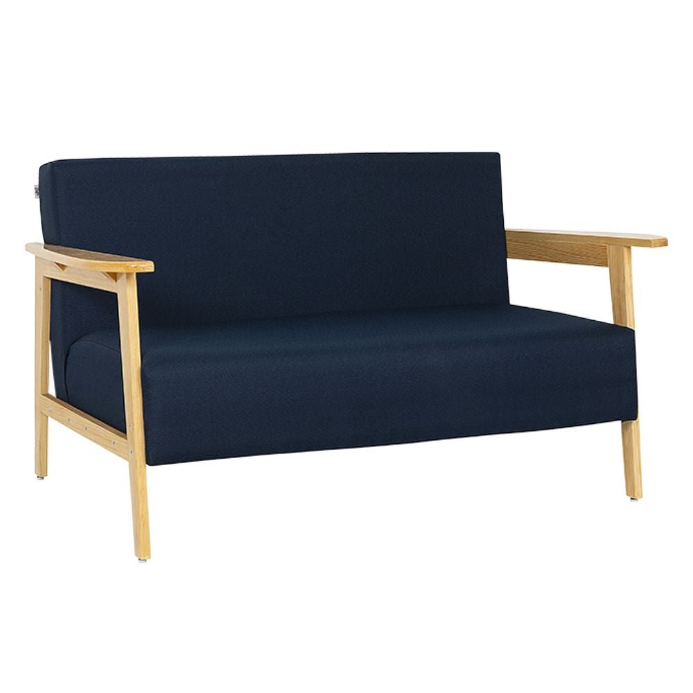 Sillón Albar Marruecos de dos plazas tapizado con estructura de madera de pino