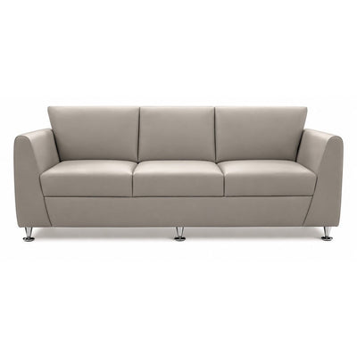 Sofá para Área de Descanso - GEBESA PRISMA - 3 Plazas - Asiento y Respaldo Tapizado - GDP280P3TP - GEBESA - NOGAL BEAT - Sillón Ocasional