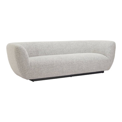 Sofá para Boutique 3 Plazas - ZUO ZAMBET - Gris Peltre - Asiento y Respaldo Tapizados en Tejido Texturizado - 110479 - Zuo - NOGAL BEAT - Sillón Ocasional