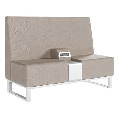 Sofá para Recepción - GEBESA VENTI - Frente 155 cm - Con Brazo Central - GDVE280CB - GEBESA - NOGAL BEAT - Sillón Ocasional