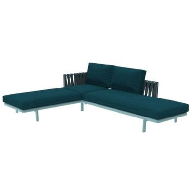 SOFÁ RESOL ANTHEA SYSTEM C | Sofá para Sala de Estar | Estructura de Aluminio Lacada | Cojines y Tapizados Idóneos para Exterior | Interior + Exterior - 70170 - Resol - NOGAL BEAT - Sillon