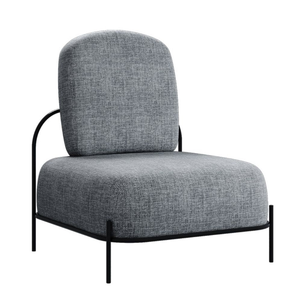 SOFÁ TECHNO JOY | Sofá Ocasional para Sala de Estar | Estructura Metálica Negro | Varios Colores | Hule Espuma | Interior - JOY 1P Addison - Techno - NOGAL BEAT - Sillones