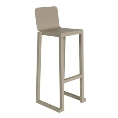 TABURETE RESOL BARCINO | Taburete Ocasional para Comedor | 77 cm | Aluminio Anodizado | Interior + Exterior - 01397 - Resol - NOGAL BEAT - Taburete