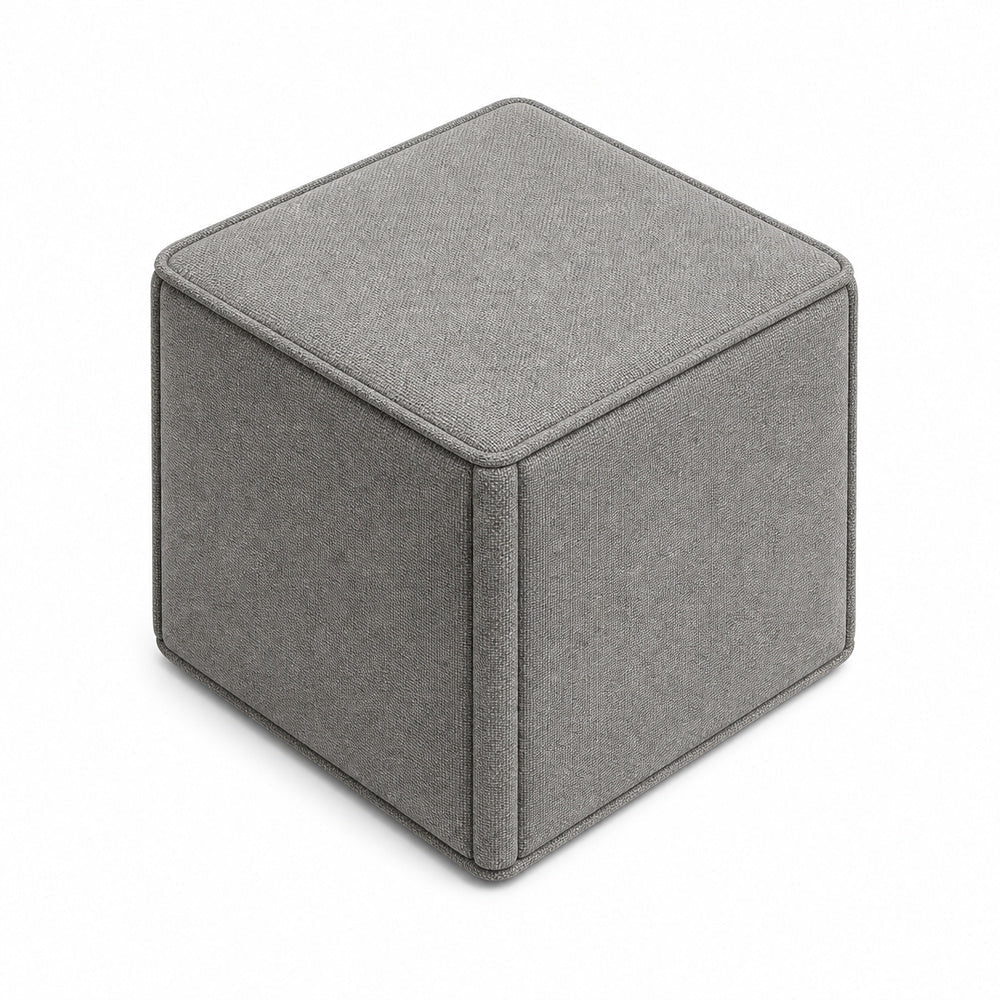 Taburete Square Tapizado - VERSA OFFSET - Altura 45 cm - VO-694 - VERSA - NOGAL BEAT - Taburete