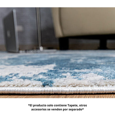 Tapete Decorativo para Recepción - LAVIN KEMER T2033 - Crema Azul - Rectangular Varias Medidas - T2033 - 60 x 90 - LAVIN - NOGAL BEAT - Tapetes