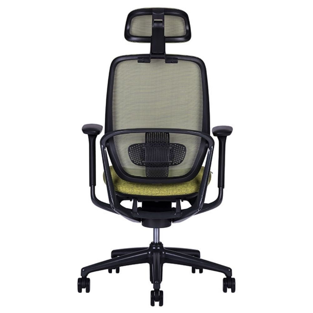 Silla ejecutiva Techno Legend Onix negro con respaldo alto en malla Sensemesh y base de aluminio.