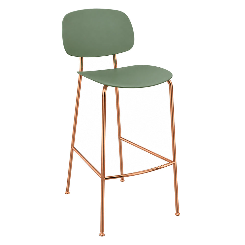 Banco Bajo para Bistró - INFINITI TONDINA POP - Varios Colores - Asiento y Respaldo en Polipropileno