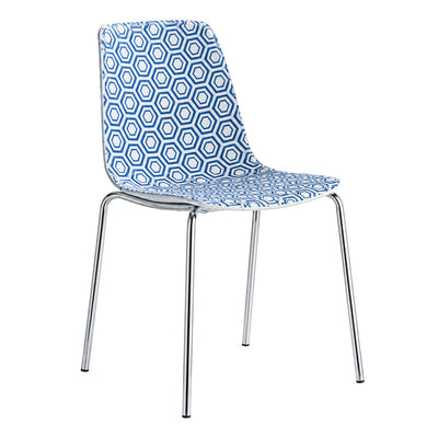 Silla Comercial Bicolor para Restaurante y Cafetería - LABENZE ALHAMBRA silla 155-30000 - Varios Colores - Tecnopolímero Coinyección Bicolor con Base de Acero