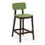 Banco Alto para Bar - INFINITI PORTA VENEZIA - Varios Colores - Asiento y Respaldo en Polipropileno Base de Madera