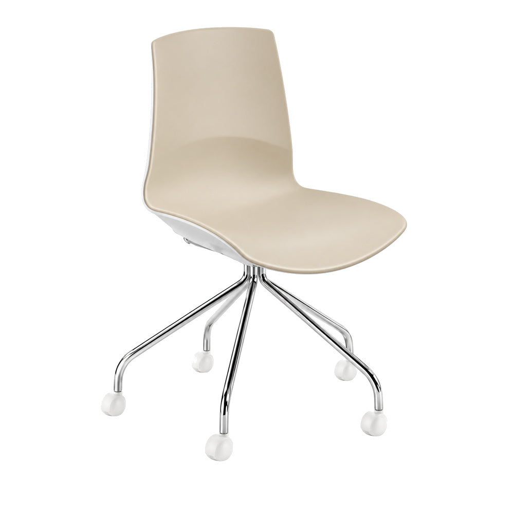 Silla de Oficina Visita - INFINITI NOW RODAJAS - Sin Brazos - Asiento y Respaldo en Polipropileno