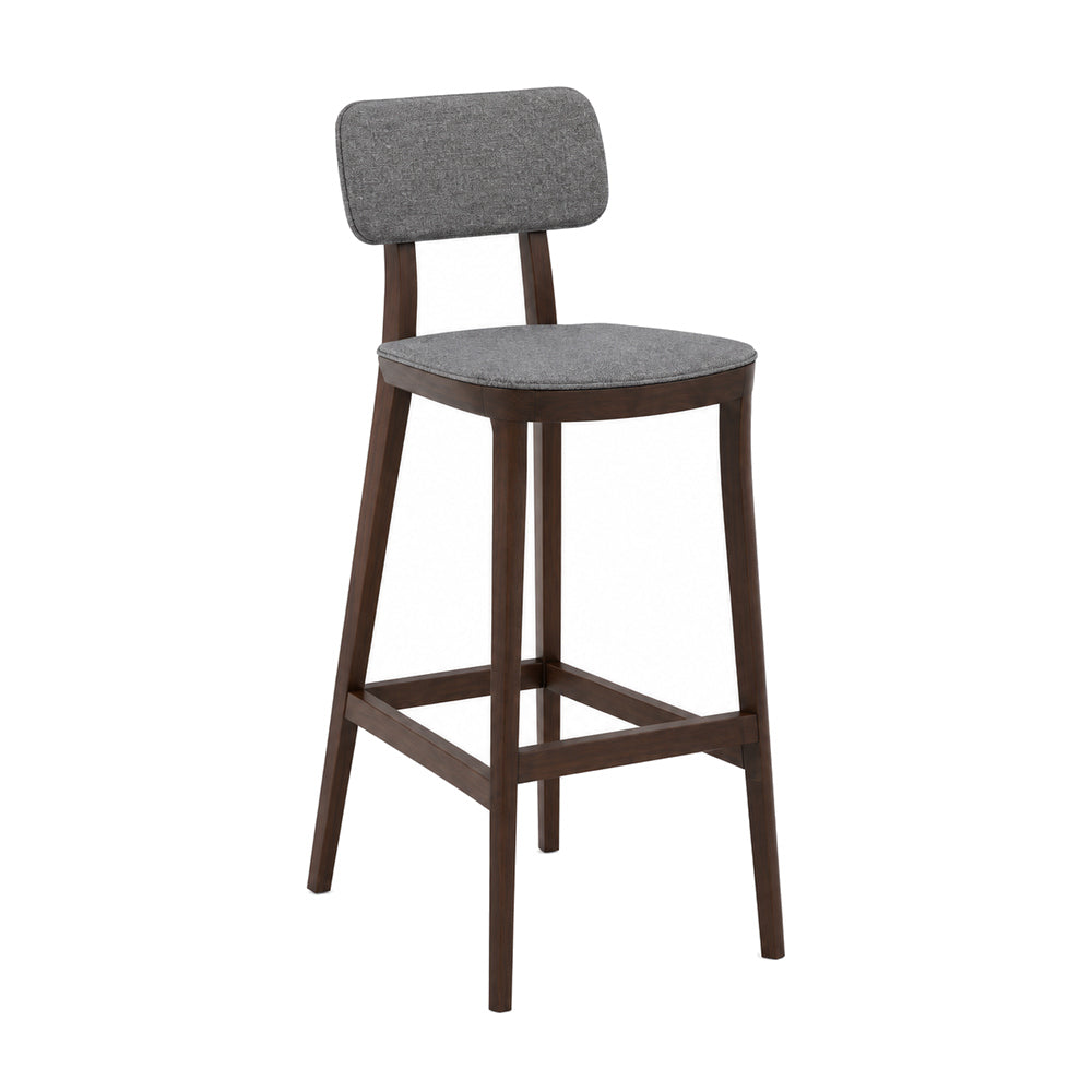 Banco Bajo para Barra - INFINITI PORTA VENEZIA - Varios Colores - Asiento y Respaldo en Polipropileno Base de Madera