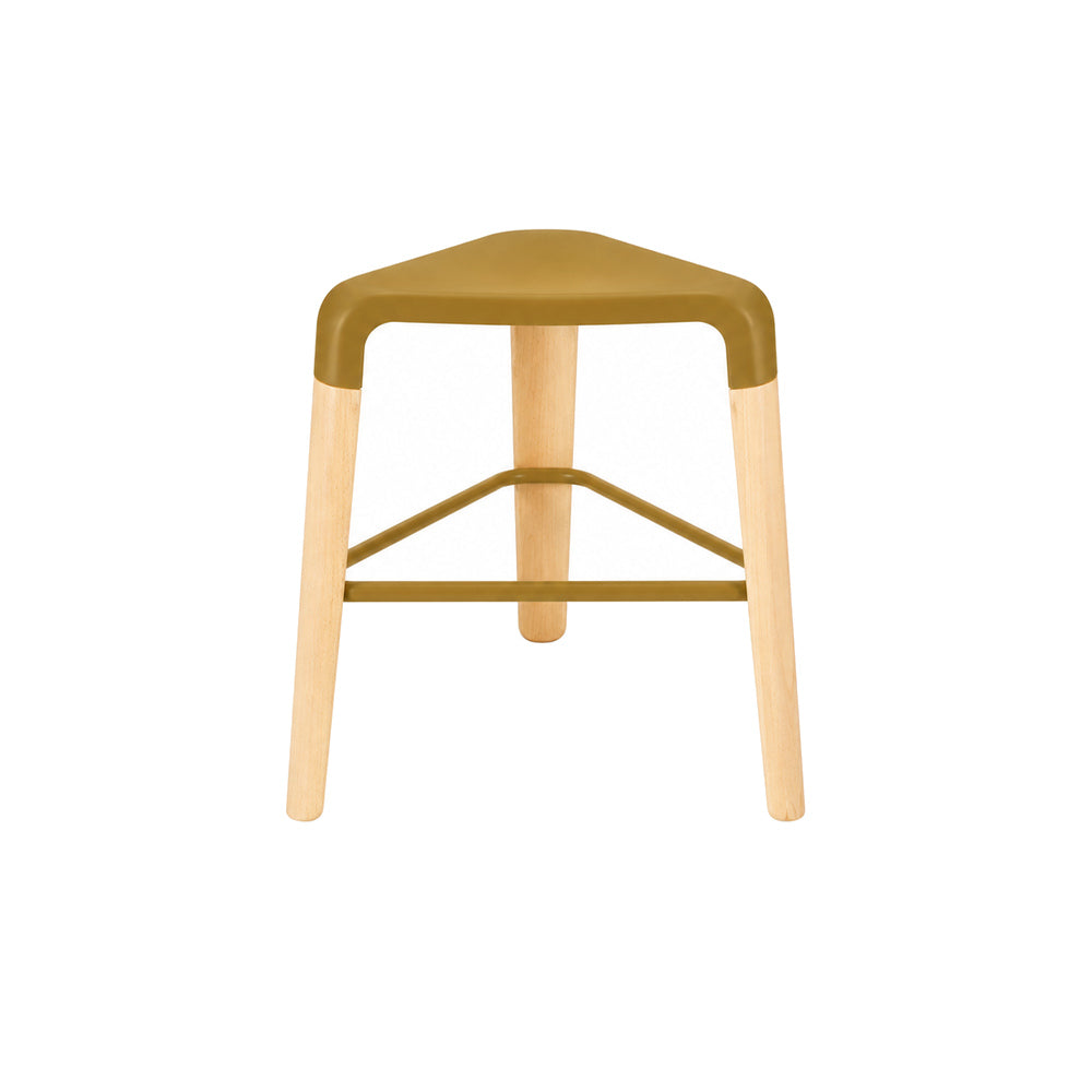 Taburete para Hotel - INFINITI PICAPAU STOOL H46.5 - Varios Colores - Asiento de Polipropileno y Estructura de Madera