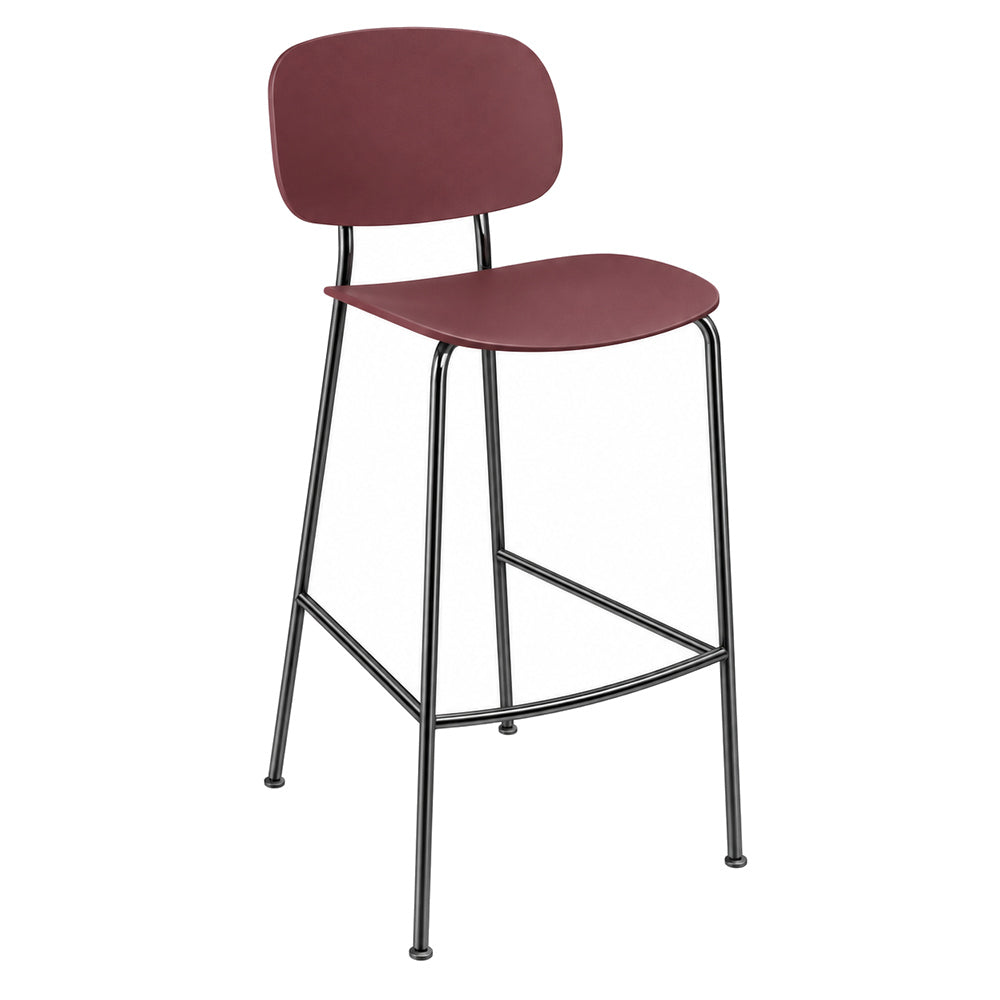 Banco Bajo para Bistró - INFINITI TONDINA POP - Varios Colores - Asiento y Respaldo en Polipropileno