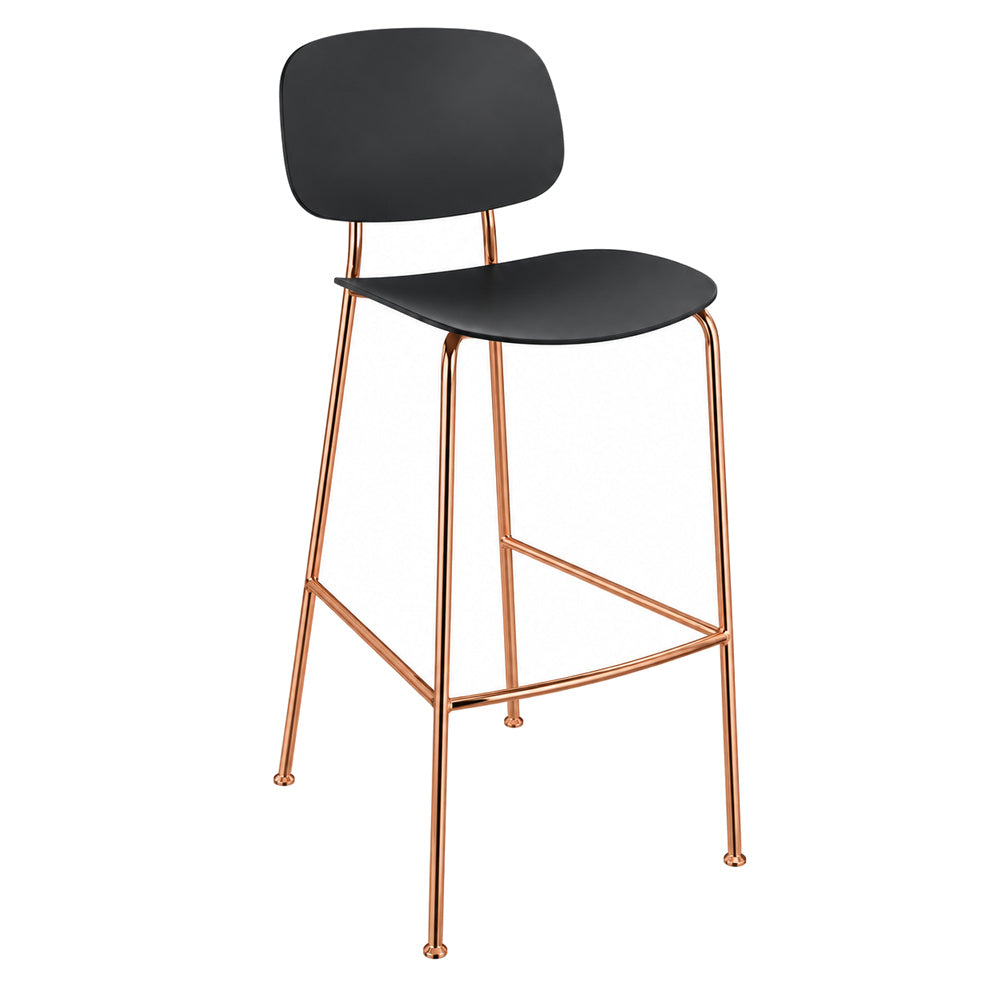 Banco Bajo para Bistró - INFINITI TONDINA POP - Varios Colores - Asiento y Respaldo en Polipropileno