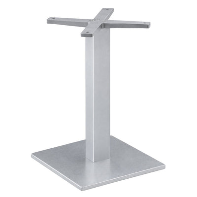 Estructura para Mesa Base Cuadrada 40x40 - LABENZE BASE CUADRADA 40X40 160-07700 - Gris - Acero Galvanizado Recubierto de Tecnopolímero con Columna de Aluminio Anodizado