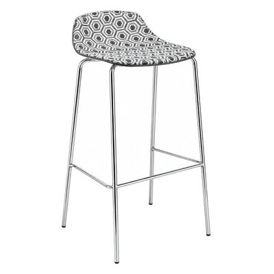 Banco Alto Bicolor para Barra y Cafetería - LABENZE ALHAMBRA banco 157-30000 - Varios Colores - Tecnopolímero Coinyección Bicolor con Base de Acero