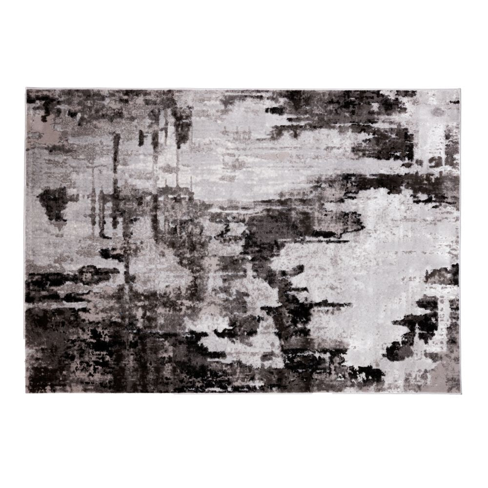 TAPETE LAVIN AYDA T9015 | Tapete Decorativo para Recepción Hotel Hogar Departamento Sala | GRIS PLATA | Varias Medidas | Rectangular | Interior | Hotel Habitación Airbnb Sala Recamara Estudio