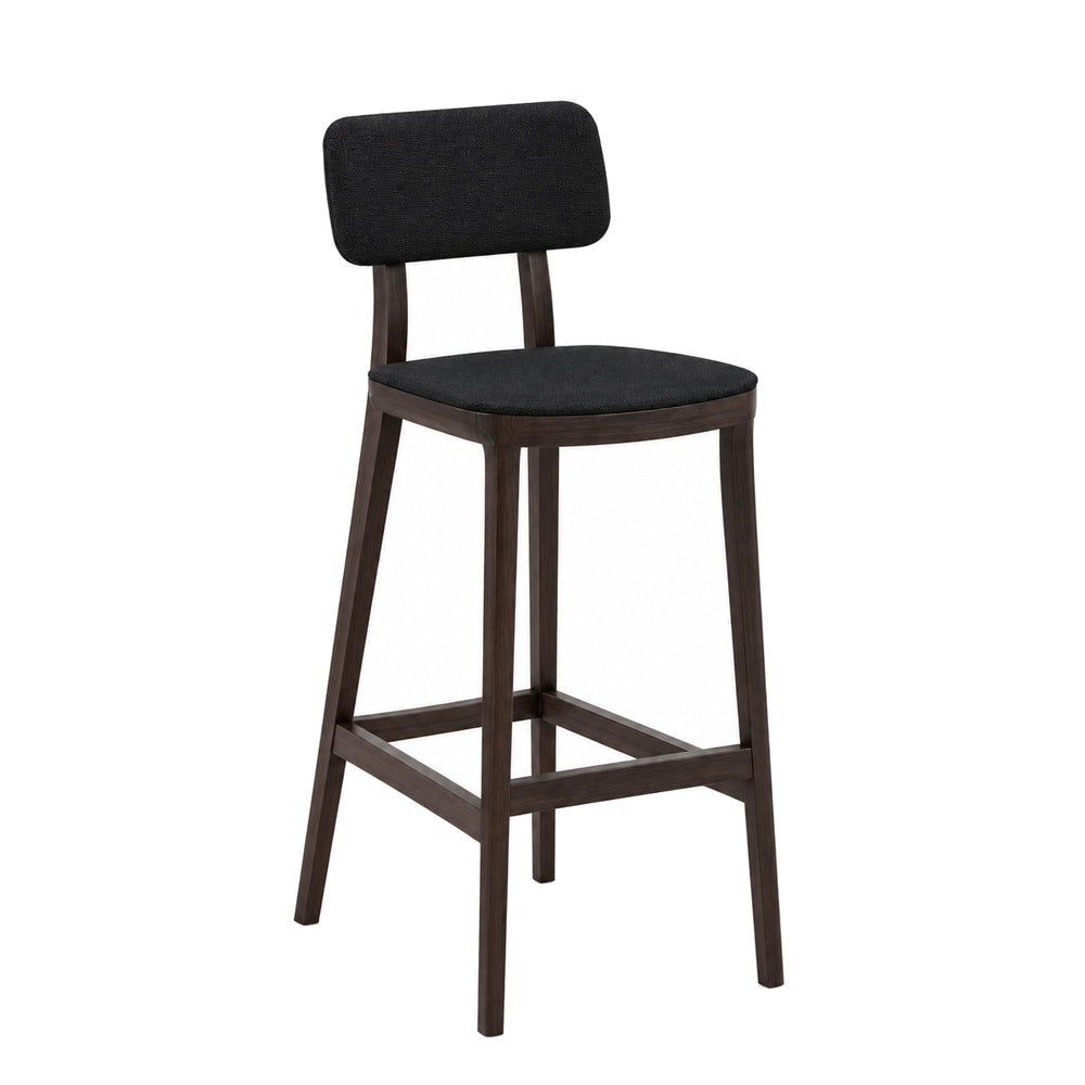 Banco Bajo para Barra - INFINITI PORTA VENEZIA - Varios Colores - Asiento y Respaldo en Polipropileno Base de Madera
