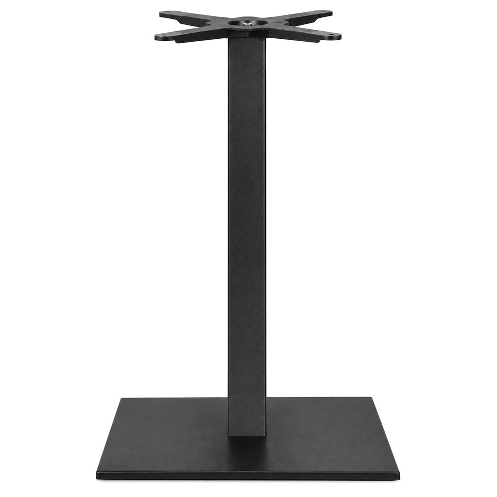 Estructura para Mesa Base Cuadrada 40x40 Altura H109 - LABENZE BASE TIFFANY 160-07031 - Negro - Hierro Fundido con Columna Cuadrada de Acero
