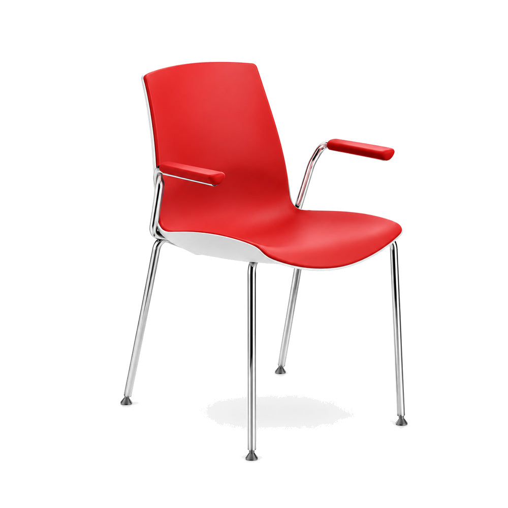 Silla de Oficina Visita - INFINITI NOW - Con Brazos - Varios Colores - Asiento y Respaldo en Polipropileno