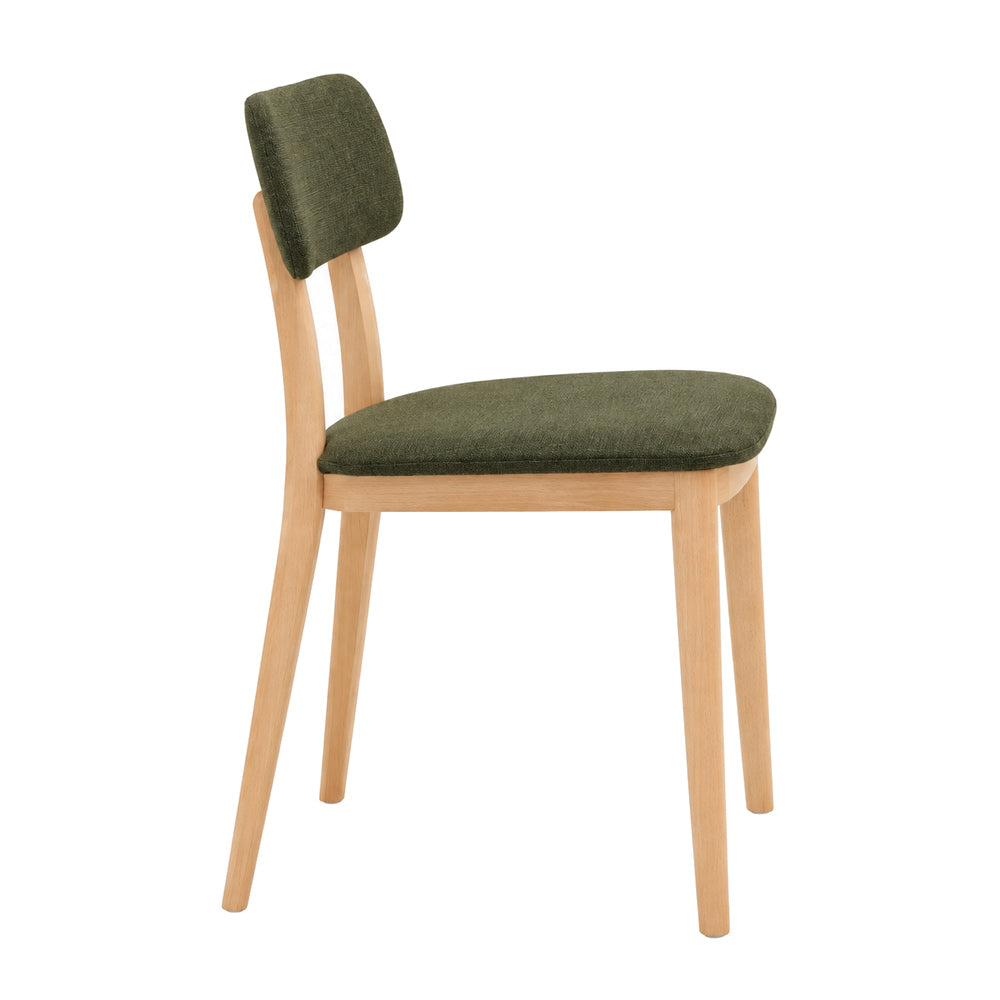 Silla Comercial para Bistró - INFINITI PORTA VENEZIA - Varios Colores - Asiento y Respaldo en Polipropileno Base de Madera