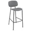 Banco Alto para Bar - INFINITI TONDINA POP - Varios Colores - Asiento y Respaldo en Polipropileno