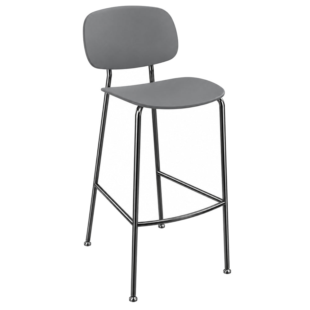 Banco Alto para Bar - INFINITI TONDINA POP - Varios Colores - Asiento y Respaldo en Polipropileno