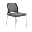 Silla Comercial con Respaldo Flexible para Restaurante - INFINITI HALL 100-05100 - Varios Colores - Asiento Tapizado con 4 Patas en Acero Gris o Cromo