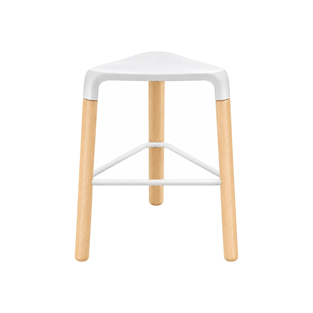 Taburete para Hotel - INFINITI PICAPAU STOOL H46.5 - Varios Colores - Asiento de Polipropileno y Estructura de Madera