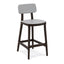 Banco Alto para Bar - INFINITI PORTA VENEZIA - Varios Colores - Asiento y Respaldo en Polipropileno Base de Madera
