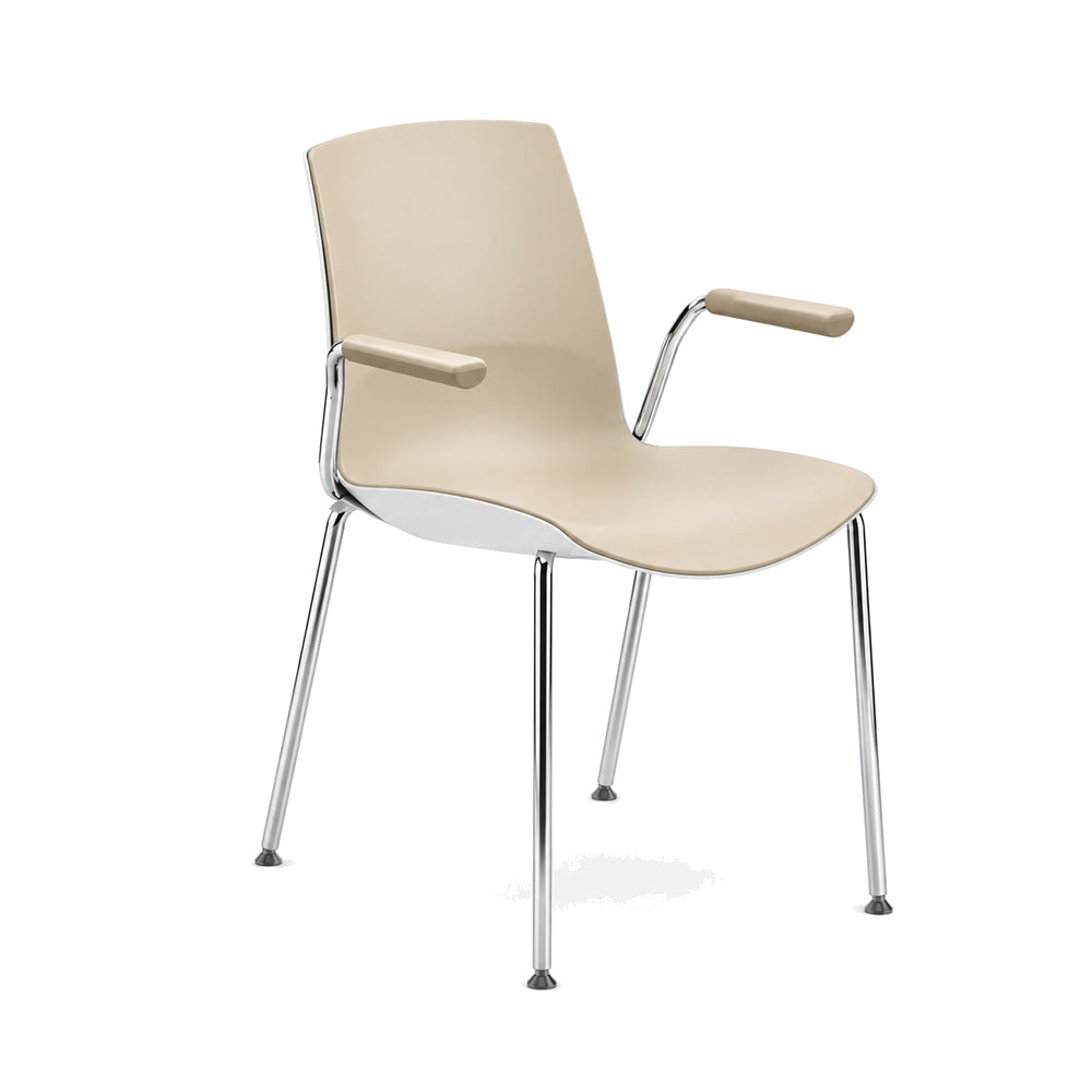 Silla de Oficina Visita - INFINITI NOW - Con Brazos - Varios Colores - Asiento y Respaldo en Polipropileno