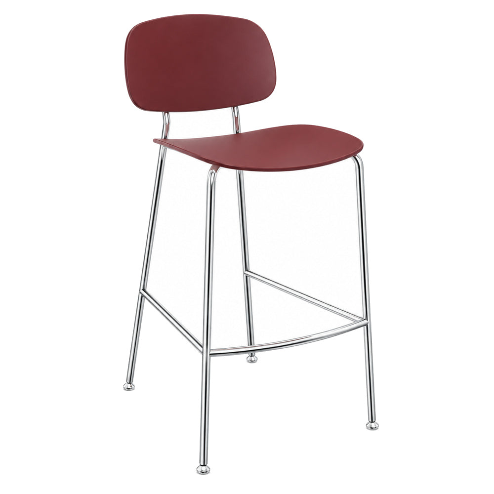 Banco Alto para Bar - INFINITI TONDINA POP - Varios Colores - Asiento y Respaldo en Polipropileno