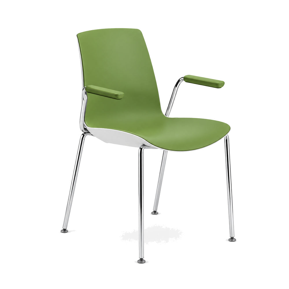 Silla de Oficina Visita - INFINITI NOW - Con Brazos - Varios Colores - Asiento y Respaldo en Polipropileno