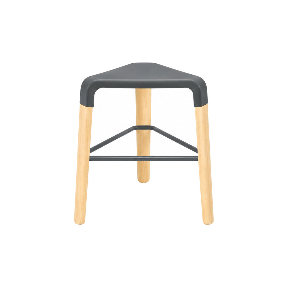 Taburete para Hotel - INFINITI PICAPAU STOOL H46.5 - Varios Colores - Asiento de Polipropileno y Estructura de Madera