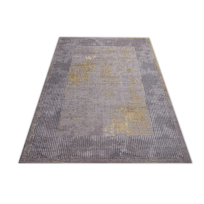 TAPETE LAVIN AYDA T9016 | Tapete Decorativo para Recepción Hotel Hogar Departamento Sala | GRIS PLATA | Varias Medidas | Rectangular | Interior | Hotel Habitación Airbnb Sala Recamara Estudio