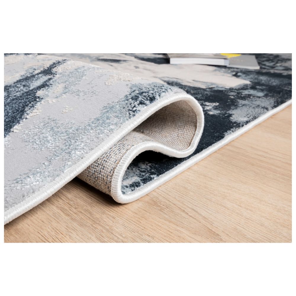 TAPETE LAVIN BELMA U6023 | Tapete Decorativo para Recepción Hotel Hogar Departamento Sala | PLANTA NEGRO | Varias Medidas | Rectangular | Interior | Hotel Habitación Airbnb Sala Recamara Estudio