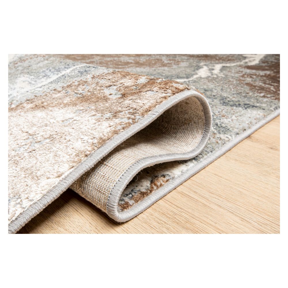 TAPETE LAVIN BESNI T4036 | Tapete Decorativo para Recepción Hotel Hogar Departamento Sala | GRIS ORO | Varias Medidas | Rectangular Circular | Interior | Hotel Habitación Airbnb Sala Recamara Estudio
