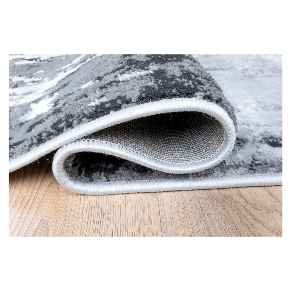 TAPETE LAVIN AYDA T9015 | Tapete Decorativo para Recepción Hotel Hogar Departamento Sala | GRIS PLATA | Varias Medidas | Rectangular | Interior | Hotel Habitación Airbnb Sala Recamara Estudio