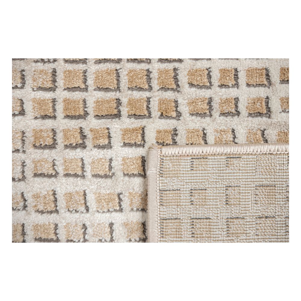 TAPETE LAVIN BESNI T4049 | Tapete Decorativo para Recepción Hotel Hogar Departamento Sala | GRIS ORO | Varias Medidas | Rectangular y Circular | Interior | Hotel Habitación Airbnb Sala Recamara Estudio