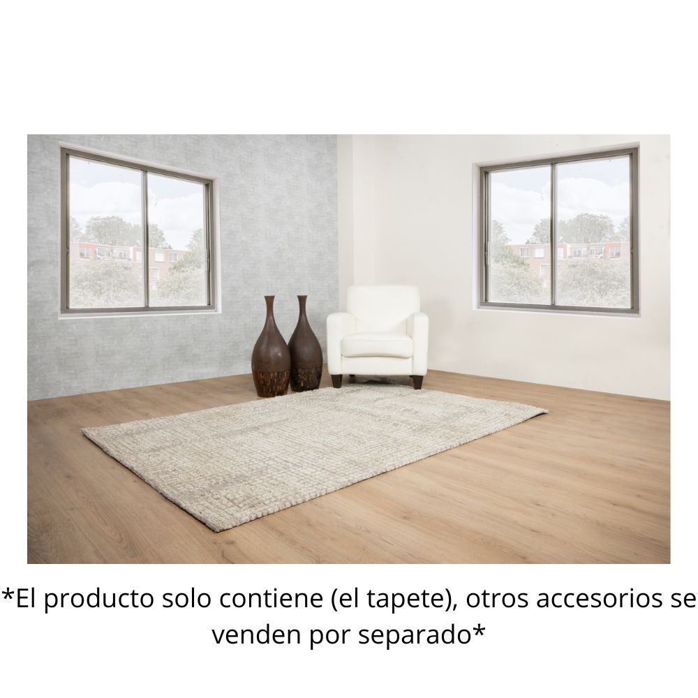 TAPETE LAVIN BALLY N2008 | Tapete Decorativo para Recepción Hotel Hogar Departamento Sala | TOUPE MARFIL | Varias Medidas | Rectangular | Interior | Hotel Habitación Airbnb Sala Recamara Estudio