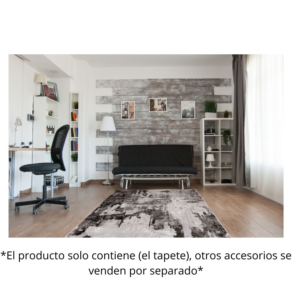 TAPETE LAVIN AYDA T9015 | Tapete Decorativo para Recepción Hotel Hogar Departamento Sala | GRIS PLATA | Varias Medidas | Rectangular | Interior | Hotel Habitación Airbnb Sala Recamara Estudio