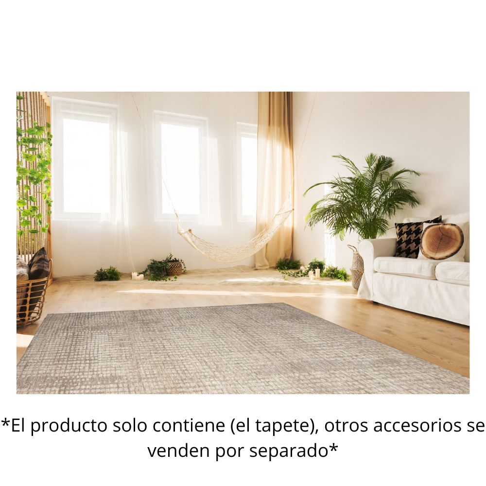 TAPETE LAVIN BALLY N2008 | Tapete Decorativo para Recepción Hotel Hogar Departamento Sala | TOUPE MARFIL | Varias Medidas | Rectangular | Interior | Hotel Habitación Airbnb Sala Recamara Estudio