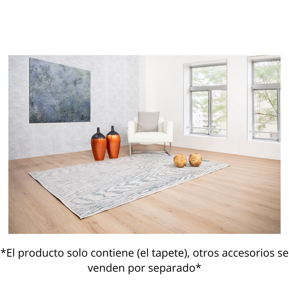 TAPETE LAVIN BELMA U6021 | Tapete Decorativo para Recepción Hotel Hogar Departamento Sala | PLATA GRIS | Varias Medidas | Rectangular | Interior | Hotel Habitación Airbnb Sala Recamara Estudio