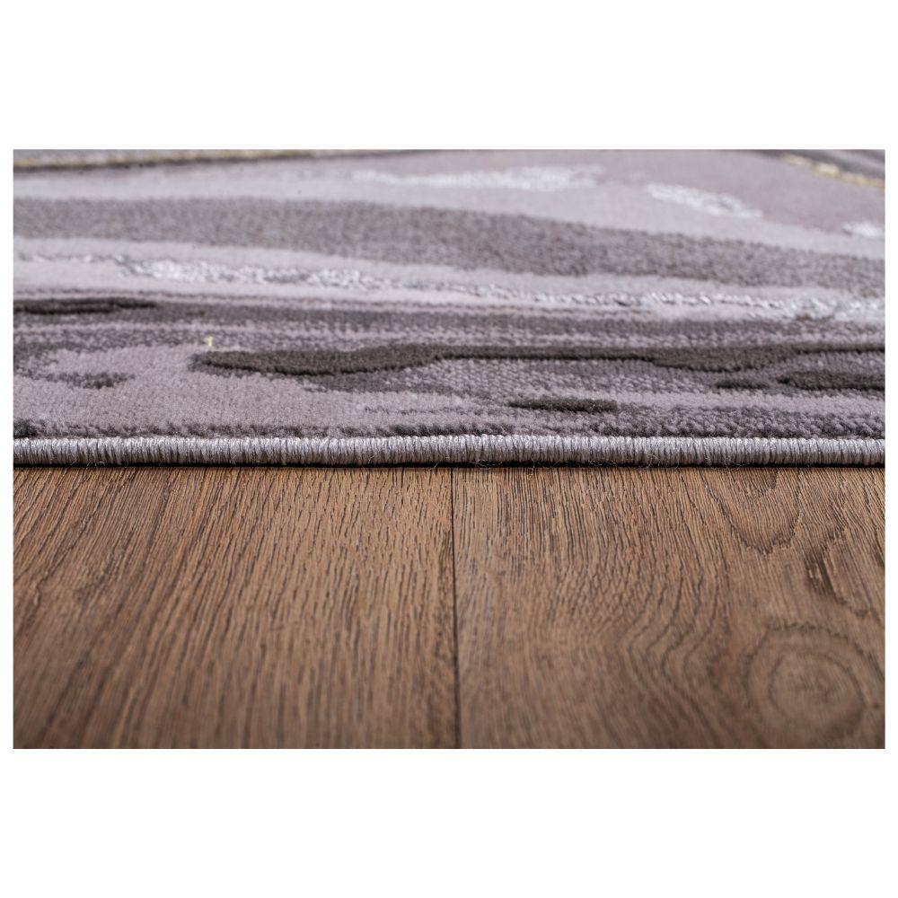 TAPETE LAVIN AYDA T9019 | Tapete Decorativo para Recepción Hotel Hogar Departamento Sala | GRIS PLATA | Varias Medidas | Rectangular | Interior | Hotel Habitación Airbnb Sala Recamara Estudio