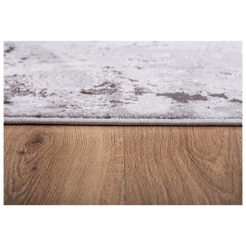 TAPETE LAVIN AYDA T9021 | Tapete Decorativo para Recepción Hotel Hogar Departamento Sala | GRIS PLATA | Varias Medidas | Rectangular | Interior | Hotel Habitación Airbnb Sala Recamara Estudio