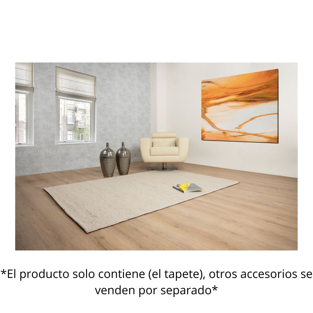 TAPETE LAVIN BRINDA D1002 | Tapete Decorativo para Recepción Hotel Hogar Departamento Sala | BEIGE | Varias Medidas | Rectangular | Interior