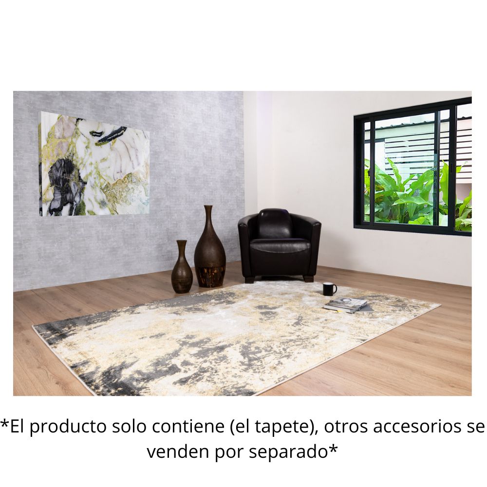 TAPETE LAVIN ARTEMA U6007 | Tapete Decorativo para Recepción Hotel Hogar Departamento Sala | ORO TAUPE | Varias Medidas | Rectangular Circular | Interior | Hotel Habitación Airbnb Sala Recamara Estudio
