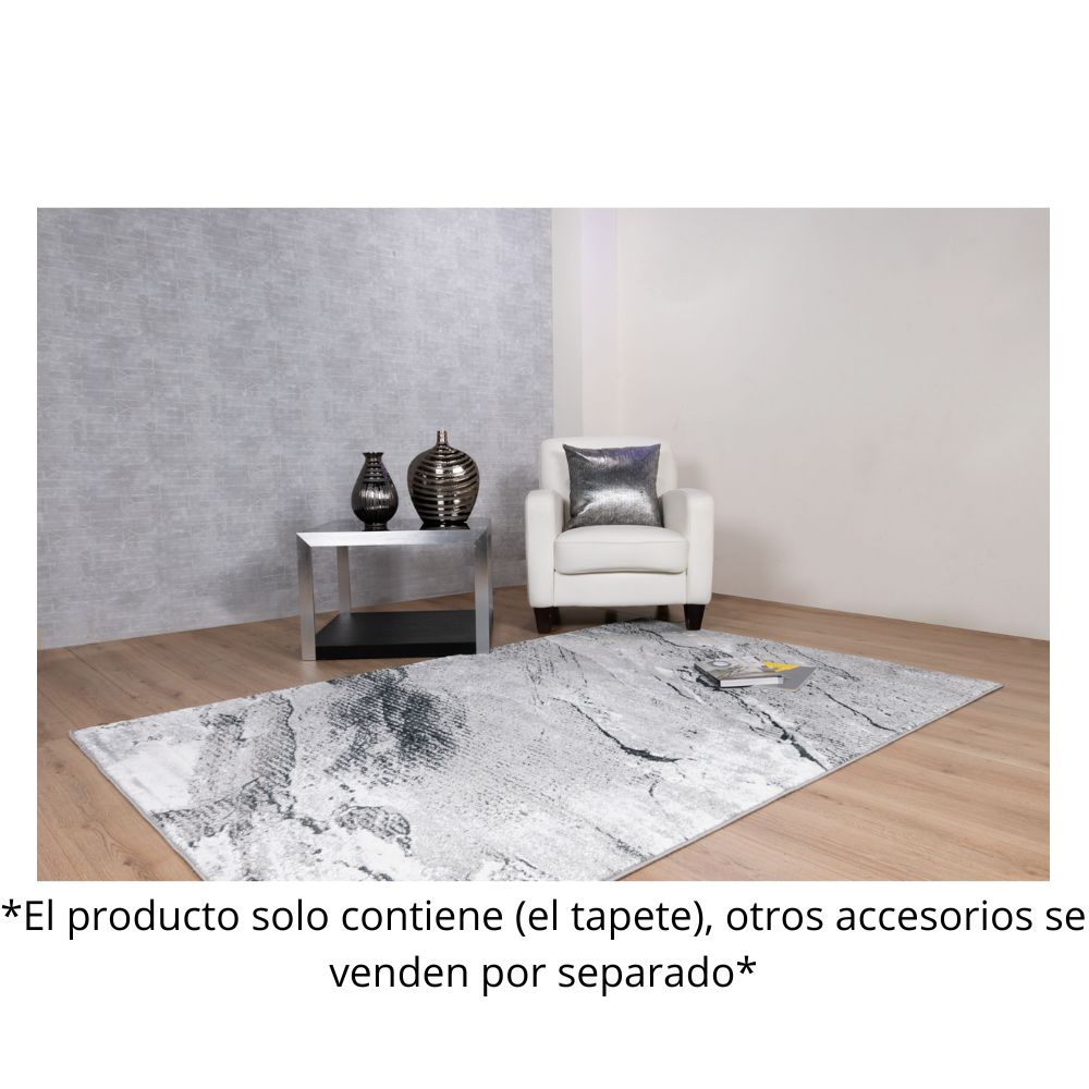 TAPETE LAVIN ARTEMA U6011 | Tapete Decorativo para Recepción Hotel Hogar Departamento Sala | GRIS PLATA | Varias Medidas | Rectangular Circular | Interior | Hotel Habitación Airbnb Sala Recamara Estudio